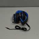 AILIHEN C8 Kids Headphones Wired, On-Ear Headphones with Microphone and Volume Control Foldable Corded Stereo 3.5mm Headset for School Teens Smartphones Chromebook Laptop Tablets Travel (Black Blue) (Medium)