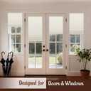 Custom Color-Matched 1.5" Cordless Cellular Shades for Indoor Windows & Doors, Privacy Cordless Cellular Shades for Indoor Windows, Insulated Honeycomb Blinds, Noise Reduced Honeycomb Blinds