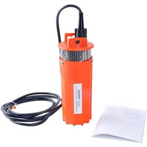 Amarine Made 12V DC Submersible Deep Well Water Pump/Alternative Energy Solar Battery Powered Water Well Pump for Remote Water Needs