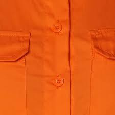Orange Button-Up Dress Shirt Mojo U.S.A, No Size Mark 