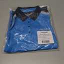 LULY YANG DSP Women's Active Polo - Long Sleeve (Blue, L)