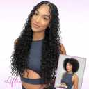 8 x Boho Box Braids Crochet Hair for Black Women 12 Inch Micro Pre-Looped Style, 4 Culrs Goddess Box Braids Crochet Hair with Curly Ends (12 Inch, 1B)
