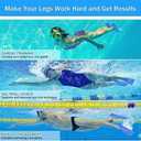 Gintenco Swim Fins, Kids Swim Training Fins for Lap Swimming, Travel Size Flippers with Mesh Bag, Silicone Swimming Fins for Kids Teens Adults Women Men, XL(US Men 8-9.5/ US Women 8.5-10)