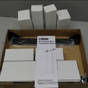 ZEKOO Bifold Barn Door Hardware: 60 inch Bi Folding Door Hardware Kits for 56" Closet Doors - Easy Assembly Smoothly Quietly Bifold Doors Track Kit - J Shape Top/Side Mount Roller - Hardware Only