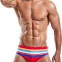 Men Swimwear Swimming Briefs Bikini Boxer Trunks Swimsuits Bathing Suits, Small
