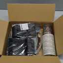 Kochorie 175 Pieces Vintage 50th Birthday Party Supplies Cheers to 50 Years Birthday Party Table Decoration Back in 1976 Tableware Set 7 Inch & 9 Inch Paper Plates Napkins Cups Cutlery Serves 25