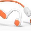 Mehomeli Kids Headphones, Bluetooth 5.2 Air Conduction Open Ear Headphones, 85dB Volume Limiting, Stereo Sound with Mic, IPX5 Waterproof, 20H Playtime, Perfect for School and Outdoor Activities-White