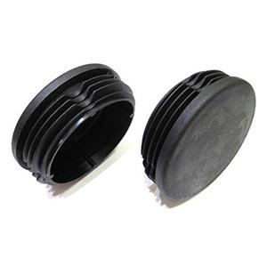 2 3/8 Inch (Approx. 60mm) Round Plastic End Cap (for Hole Size from 2 1/8 to 2 9/32, Including 2 1/4 inches, 54mm - 58mm), Cover for Fence Post, Furniture Finishing Plug (Black, 1pc)