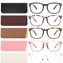 BLS BLUES Reading Glasses for Women for Home, Office & Driving - HD Clear Readers with Blue Light Blocking Protection