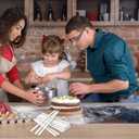 2 x 15PCS 12 Inch White Plastic Cake Dowel Rods for Tiered Cake Construction and Stacking Supporting Cake Round Dowels Straws with 0.4 Inch Diameter