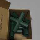 uxcell 4Pcs 16mm/0.6in Greenhouse Frame Connector Pipe Fitting Duty Joint Tool, 5 Way Frame Connectors for Trellis Sunscreen Shed Gardening Plant Stakes and Greenhouse Frames (Green)