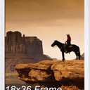 A PLUS MAX 18x36 Picture Frame White Light Weight Wall Mount