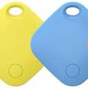 Air Tracker Tag 4 Pack Bluetooth Luggage Tracker tag Locator Works with Apple Find My,Smart Tracker for Suitcase, Bag, Backpack, Wallet,Replaceable Battery Smart tag Item Finder