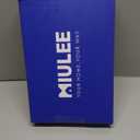 MIULEE Faux Linen Curtains 84 Inch Length 2 Panels Heathered White Semi Sheer Curtain with Back Tab Rod Pocket, Light Filtering Window Privacy Burlap Drapes for Living Room Bedroom 42W x 84L