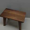 Wooden Step Stool Walnut Wood Portable Foot Stool Assembled for Adult in Kitchen Garden Living Room Bathroom Classroom Easy Use (1, Large)