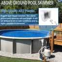Kefly Above Ground Pools Skimmer with Accessories, Thru-Wall Skim Compatible with All Standard Pool Wall Cutouts