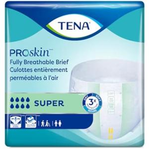 Tena ProSkin Super Adult Incontinence Brief L Heavy Absorbency Overnight, 67501, 56 Ct