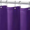 Gibelle Purple Fabric Shower Curtain or Liner, 72x72 Waterproof Shower Curtain Liner for Bathroom with Metal Grommets, Soft Cloth & Hotel Quality, Machine Washable