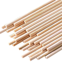 HOPELF 50PCS Bamboo Dowel Rods - 1/4 x 36 Inch, Craft Sticks, Cylindrical, DIY, Home Decor, Model Building