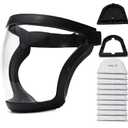 Full Face Shield for Adults Women Men1 pack, Full Face Super Protective Shields, Adjustable reusable high-definition plastic face shield with Super Lightweight, High-Definition, Anti-Fog