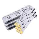 3 x 3-Pack Tape Measure Body Double Scale Soft Measuring Tape 60inch (150cm), Flexible Sewing Cloth Craft Fabric Ruler for Body Measurements & Weight Loss, Accurate & Easy to Read Large Clearly Numbers
