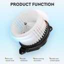 HVAC Blower Motor w/Fan Fit for 2002-2009 Dodge Ram 1500 2500 3500, for 2002-2004 Jeep Grand Cherokee, AC Blower Motor Assembly for 615-00649 615-00635 615-0629 700012 5012701AB 5096255AA