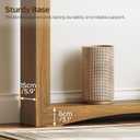 YATINEY Narrow Console Table, 5.9'' Thin Entryway Table, Behind Couch Table for Small Spaces, Small Farmhouse Hallway Table, for Living Room, Hallway, Foyer, Light Walnut CT19VV, 39.3"L x 5.9"W x 29.5"H