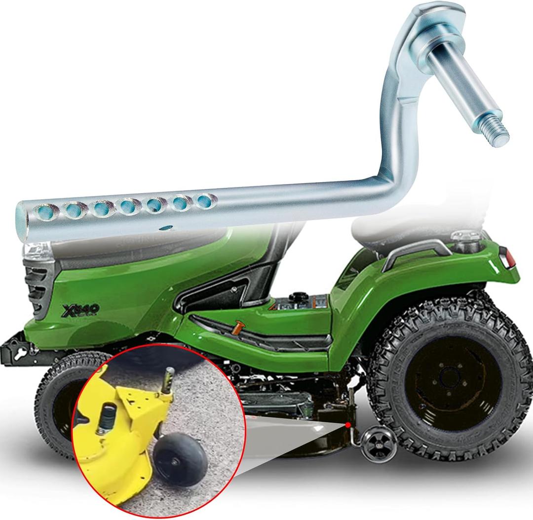 AM138220 Left Hand Rear Mower Deck Gage Wheel Arm (3/4" dia.) for John Deere X300 X304 X320 X324 X340 X360 X500 X520 X530 X534 X540 X590 48In & 54In Mower Decks, AM136329