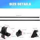 DREAMIZER Universal Roof Rack Cross Bars,Glossy Black 54" Cross Bars Roof Rack,Aluminum Crossbars Replacement for Toyota Corolla Honda Civic Nissan Sentra Hyundai Elantra Kia Forte and More