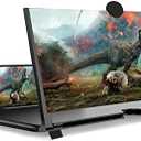 18 Inch Smartphone Screen Magnifier 3D HD Foldable Amplifier Phone Stand with Adjustable Angle Gift for Mom Dad Family Portable Universal Enlarger Movies Gaming Video