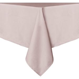 sancua Square Tablecloth - 54 x 54 Inch - Stain and Wrinkle Resistant Washable Polyester Table Cloth, Decorative Fabric Table Cover for Dining Tables, Buffet Parties and Camping, Blush