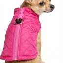 Small Dog Coats Winter Warm Dog XS Jackets Puppy Cold Weather Coat Pet Clothes for Small Dogs Girl (X-Small (Under 3.3lb), Rose)