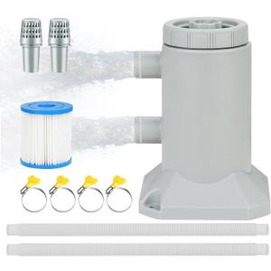 530 GPH Above Ground Pool Filter Pump | Water Circulation, Cartridge Filtration System, Crystal Clear Pool, Energy-Saving Performance | Water Circulation, Cartridge Filtration System, Crystal Clear Pool, Energy-Saving Performance