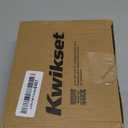 Kwikset Tustin Interior Privacy Door Handle with Lock, Door Lever For Bathroom and Bedroom, Matte Black Reversible Keyless Turn Lock, with Microban Protection