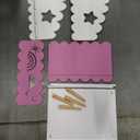 Children's Wooden Book Storage Unit Toy Chest Bookcase Montessori for Baby Bedroom and Playroom, Pink