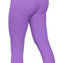 JQ JQAMAZING Seamless Scrunch Workout Leggings for Women Buttery Soft Gym Yoga Pants Opaque Tights (Purple, S)