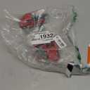 Hxezoc 3 Pack Christmas Vintage Red Truck with Mini Christmas Trees Ornament 4.7" Handcrafted Red Metal Truck Vehicle Car Model for Christmas Decoration