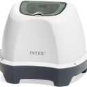 INTEX Krystal Clear Saltwater Pool Chlorine System for Above Ground Pools up to 4,500 Gallons, Pool Cleaner with Automatic Timer and Self Cleaning