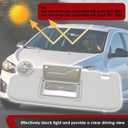 Nakkaa Driver Side Gray Sun Visor Compatible with Sonic Spark 2011-2022 | Left Side Sun Visor 95091732 42481829 42478247 42481827 42478249