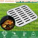 18x18x15 in Large Catch Basin with 304 Stainless Steel Grate,Catch Basin for Drainage with Debris Basket,French Drain Catch Basins Without Pre Drilled Holes are Suitable for Courtyards (18x18x15 in-A)