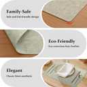 FROMHEART Faux Leather Placemats Set of 4Waterproof,Heat/Oil Stain-Resistant PU Table MatReversible,Non-Slip,Easy to Clean Place Mats for Kitchen,Dining,Indoor/Outdoor,(Light Green,11.8" x 17")