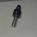 BONAOK Karaoke Microphone for Kids & Adults - Bluetooth Microphones Singing Mic with Disco Lights, Echo Effect, Built-in Speaker Portable Karaoke Player for Party Travel Gifts Q78(Space Gray)