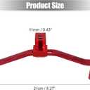 Motoforti 11mm Universal Adjustable Motorcycle Dual Way Gear Shift Lever Footrest Pedal Shifter Adapt Refit Accessories 50cc-160cc CNC Aluminum Alloy Red