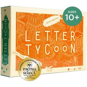 Letter Tycoon: Mensa Select Word-Building Strategy Game for Families and Friends, Ages 10+, 2-5 Players