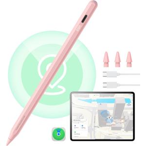 ESR Geo Digital iPad Pencil Findmy Compatible with Apple iPad 2018-2026,with Easy Shortcuts for Apple iPad A16/10/9/8 & Air 13/11 & Pro 12.9/13/11 & Mini 7/6/5,Pink(No Wireless Charging)