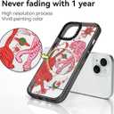 Compatible for iPhone 15 Case Cute Aesthetic - Durable Shockproof 6.6 ft Drop Impact Phone Case Cover with Funny Fashion Tiger 6.1" Black