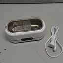 BYASKZIV Ultrasonic Jewelry Cleaner, 48KHz Ultrasonic Cleaner Machine for Jewelry, Eyeglasses, Rings, Watch Strap, Dentures-Dual Cleaning Modes, 304 Stainless Steel Tank (White)