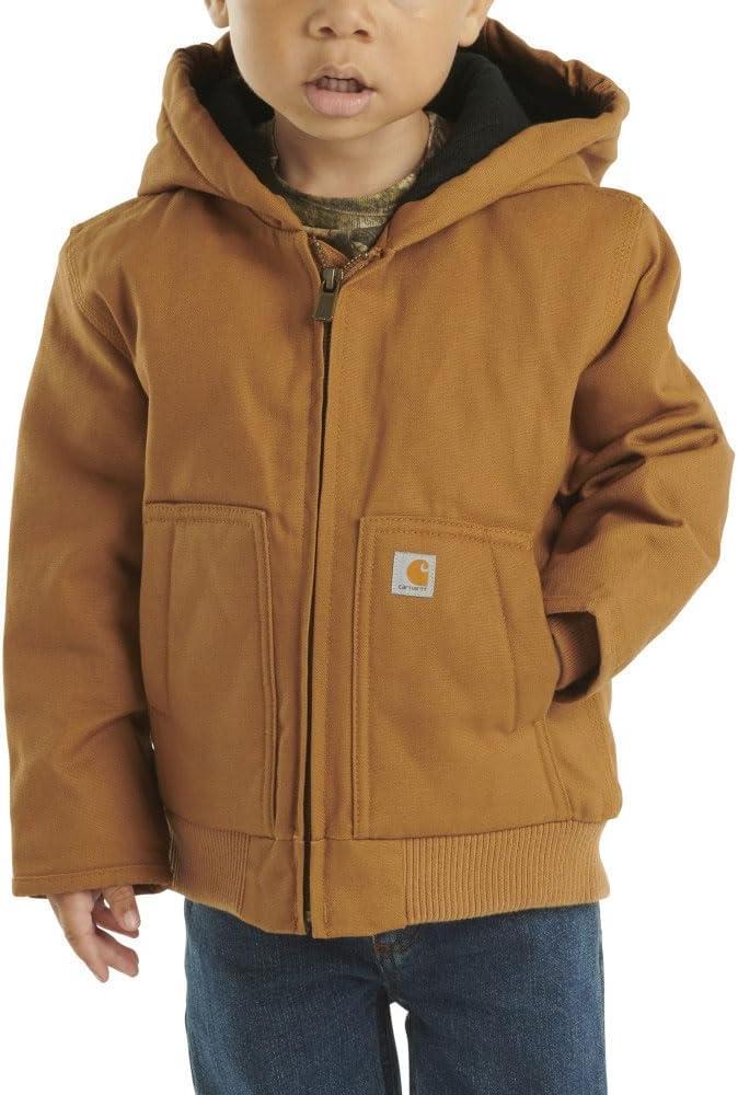 Carhartt Kid's CP8552 Canvas Insulated Hooded Active Jac - Boys