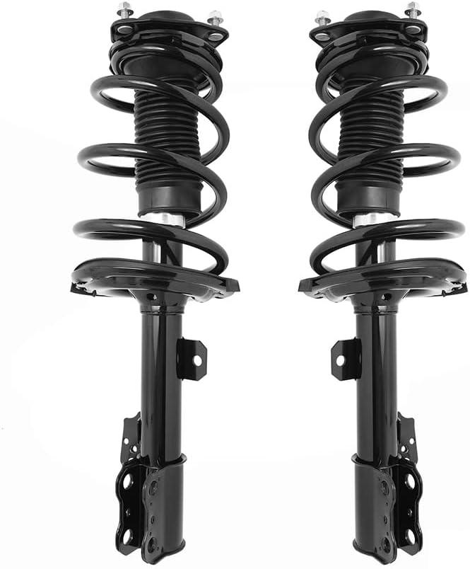 Front Quick Complete Strut Assemblies with Coil Springs Replacement for 2011-2019 Toyota Sienna FWD - Set of 2