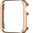 My Pretty Strap XOXO Protective Case for Apple Watch  Luxury Matte Metal Cover for Women, Scratch-Resistant  Compatible with Apple Watch 38/40/41/42/44/45/49mm Gold, Rose Gold, Silver, Champagne